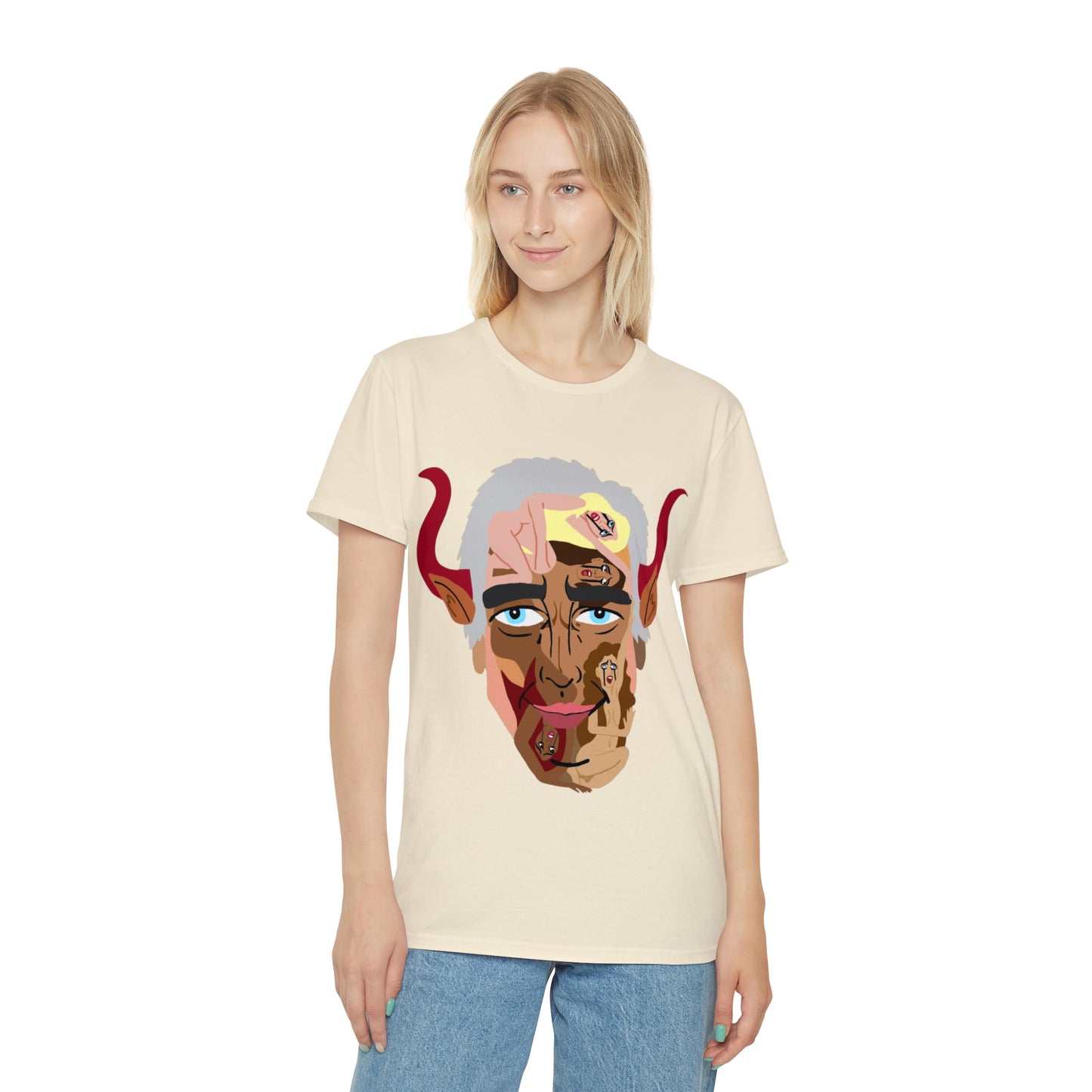 Iconic Devil Face T‑Shirt — Epstein