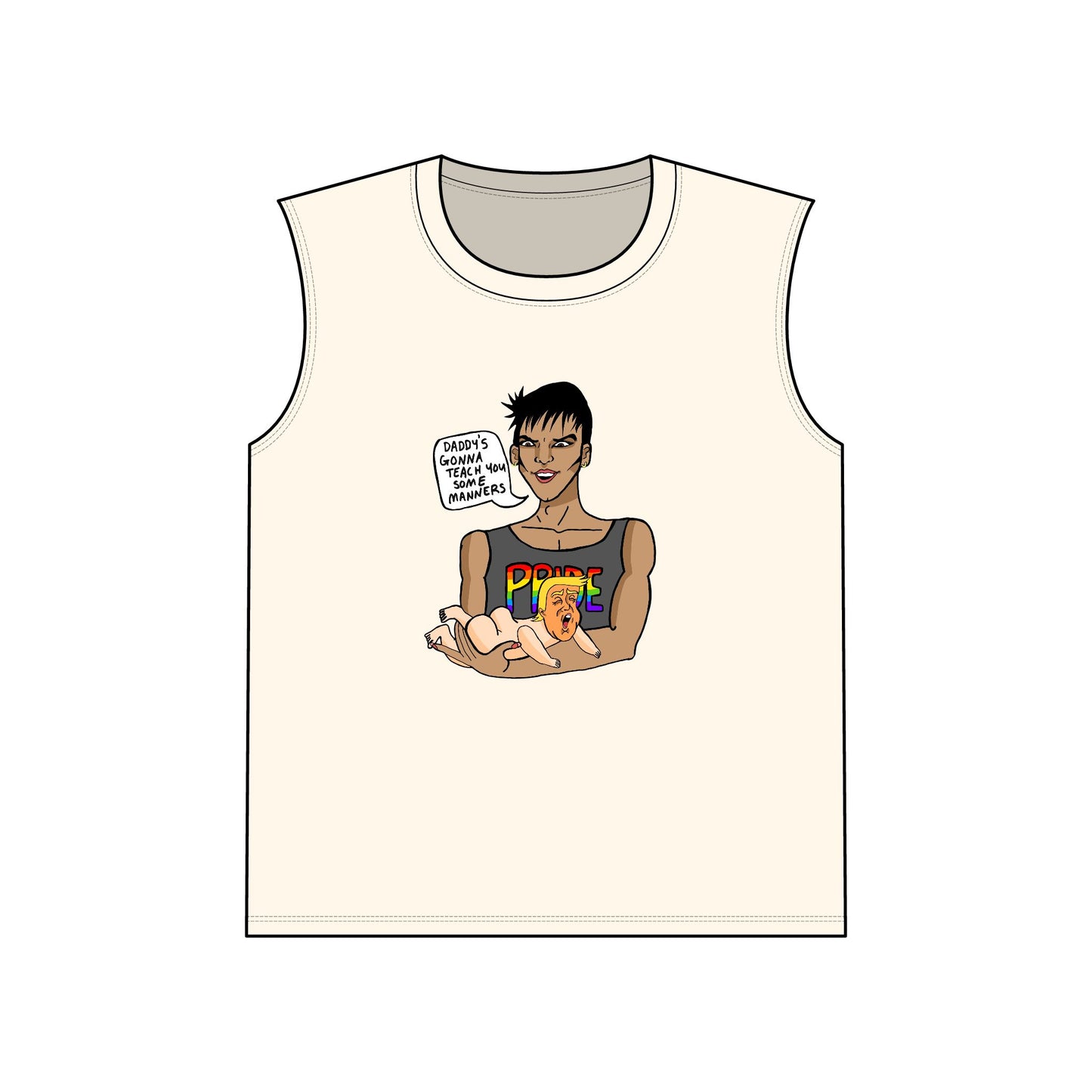 Muscle Tank — 'Protect the Future' Graphic Tank Top