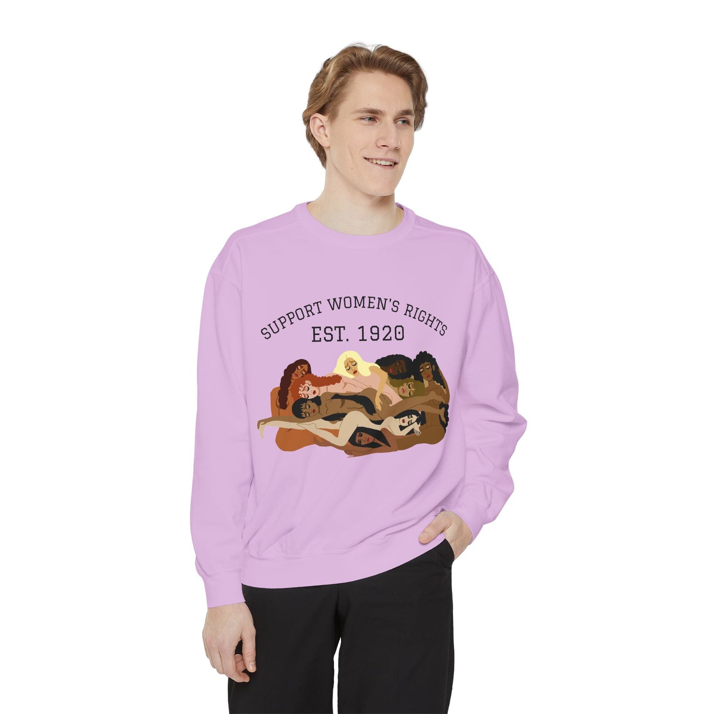 Support Women’s Rights Sweatshirt — Est. 1920 Feminist Crewneck