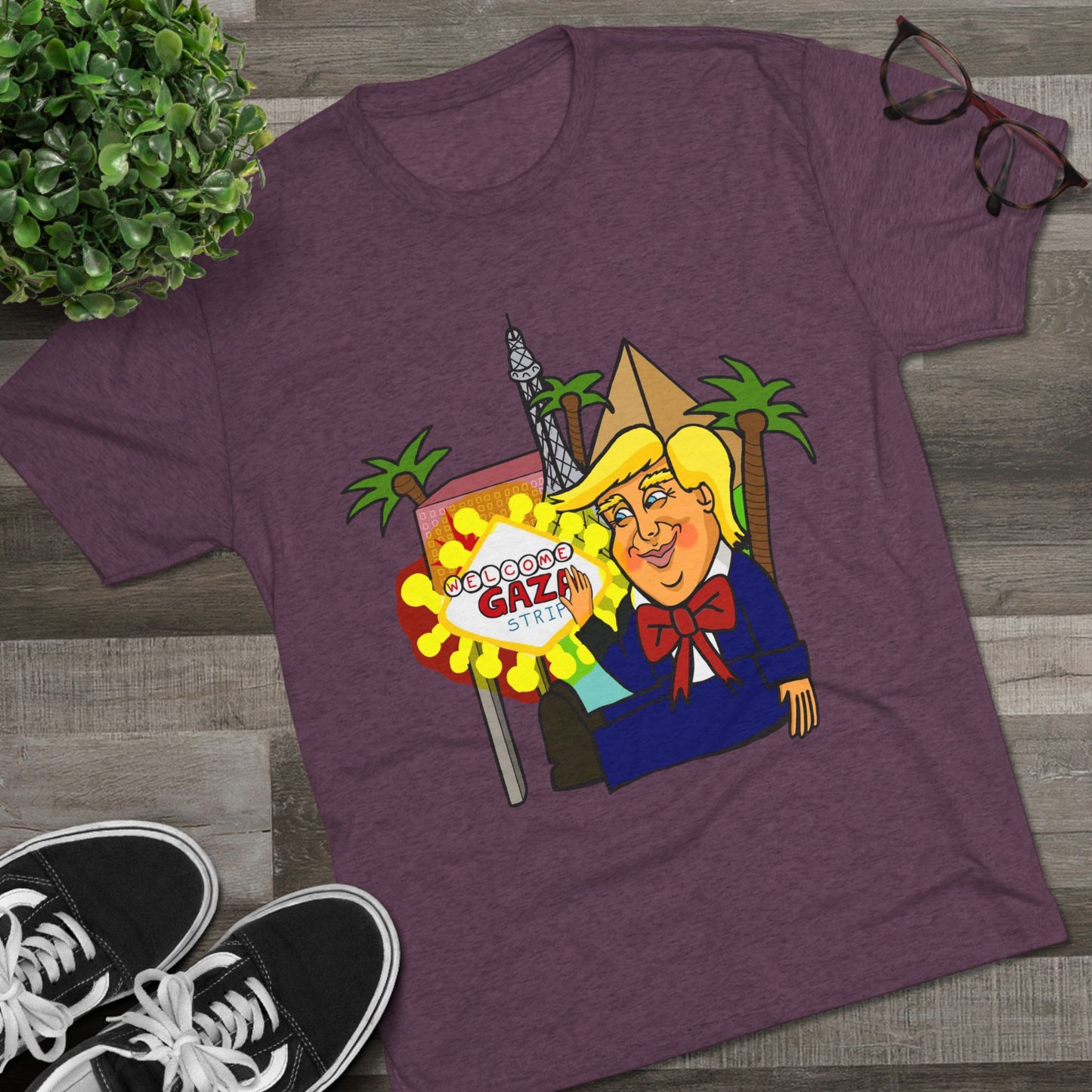 Funny Trump Vegas Parody T-Shirt – "Wisdom by All" Graphic Tee