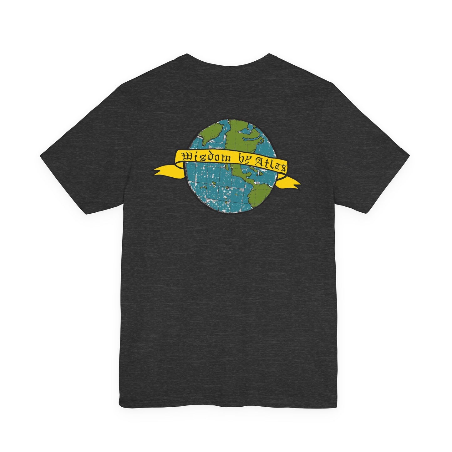 Political Satire T‑Shirt — 'Wisdom Brings' Back Print with Puppetmaster Design