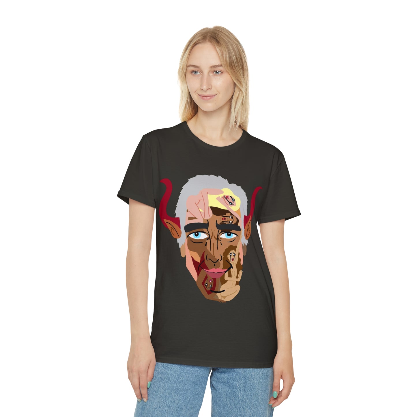 Iconic Devil Face T‑Shirt — Epstein