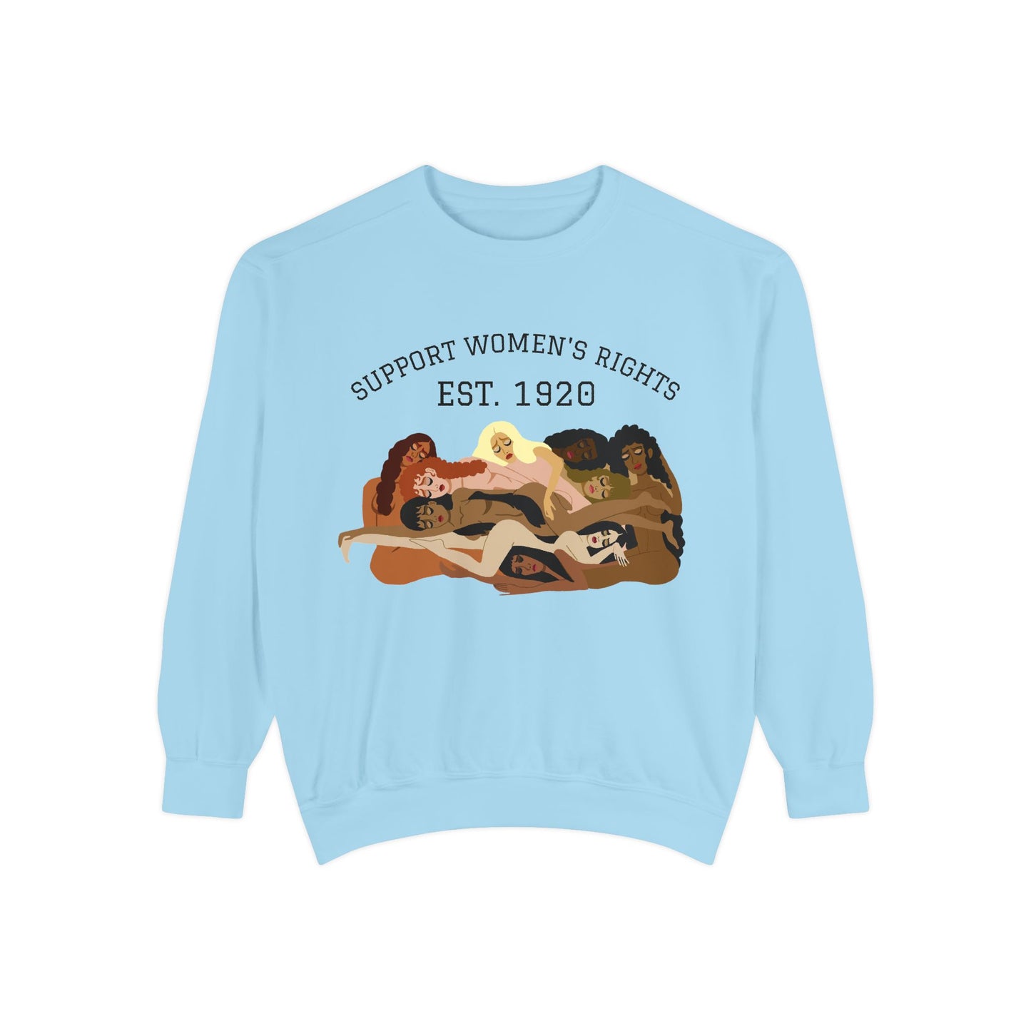 Support Women’s Rights Sweatshirt — Est. 1920 Feminist Crewneck
