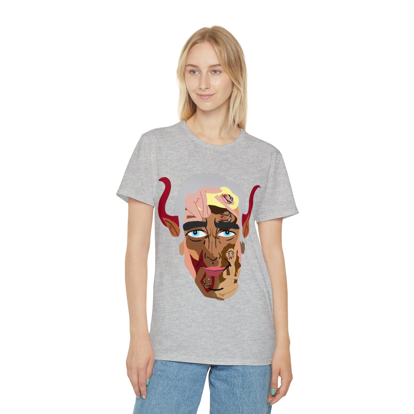 Iconic Devil Face T‑Shirt — Epstein