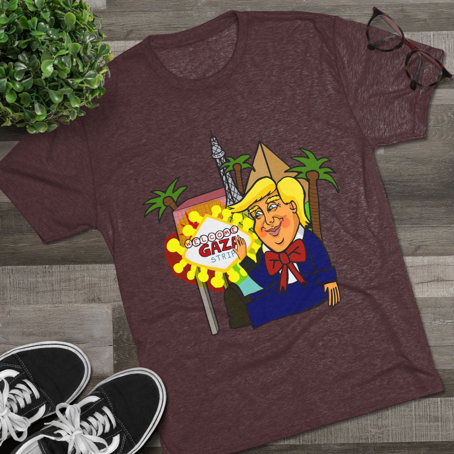 Funny Trump Vegas Parody T-Shirt – "Wisdom by All" Graphic Tee