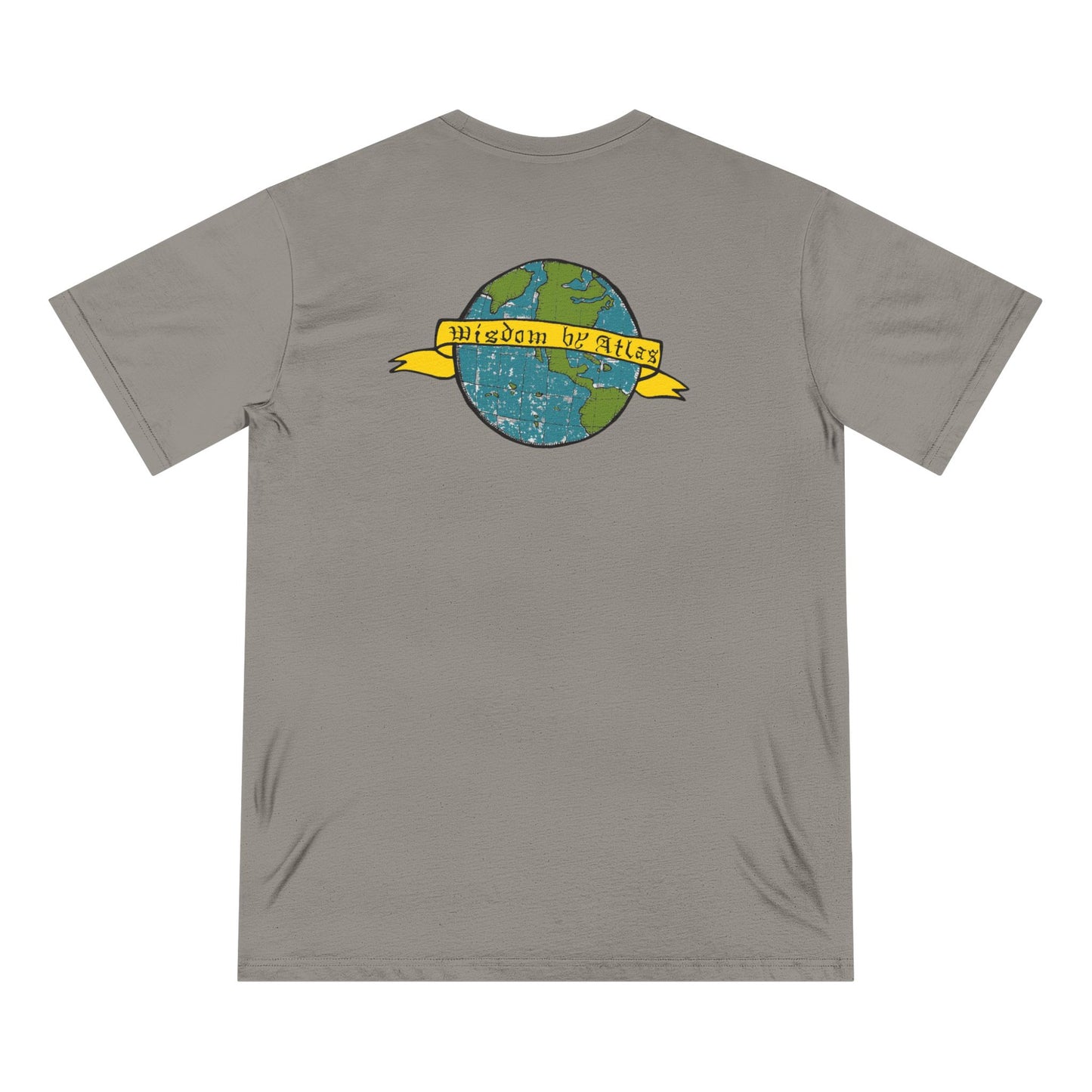 Organic Staple T-Shirt — Earth Love Graphic Tee with Rainbow & 'We're In It' Back Print
