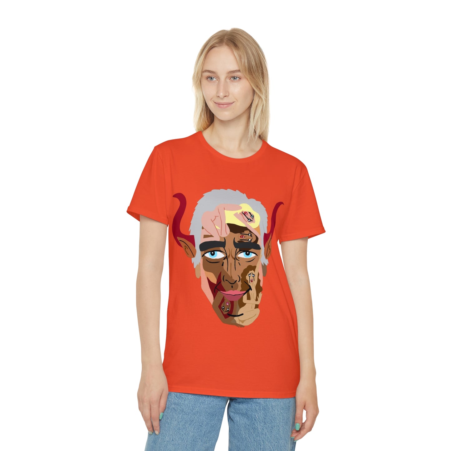 Iconic Devil Face T‑Shirt — Epstein