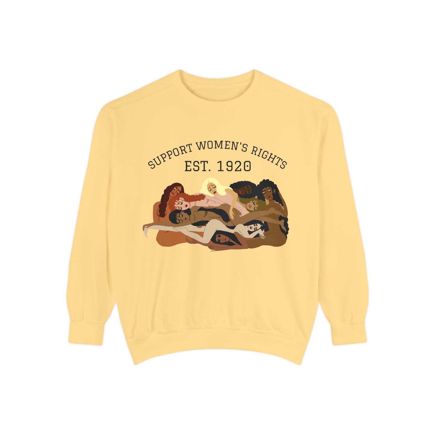 Support Women’s Rights Sweatshirt — Est. 1920 Feminist Crewneck