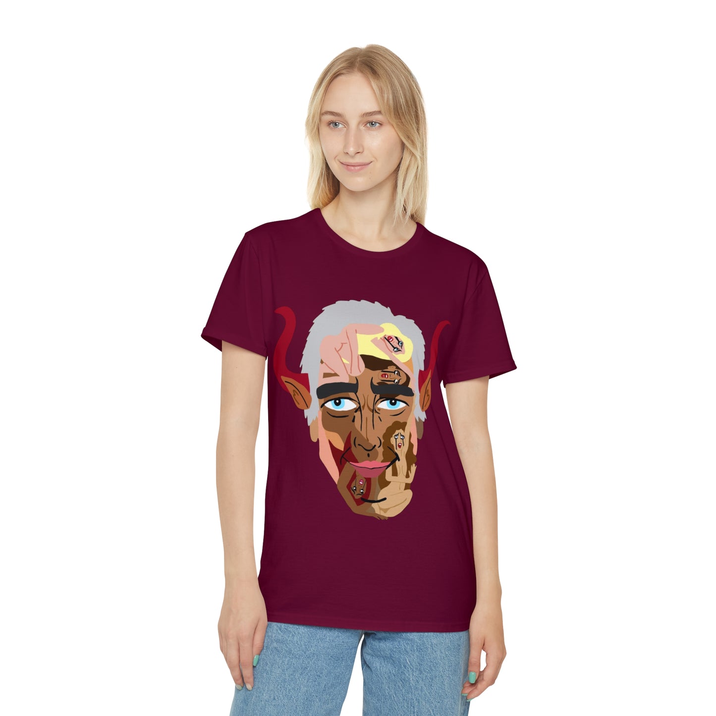 Iconic Devil Face T‑Shirt — Epstein