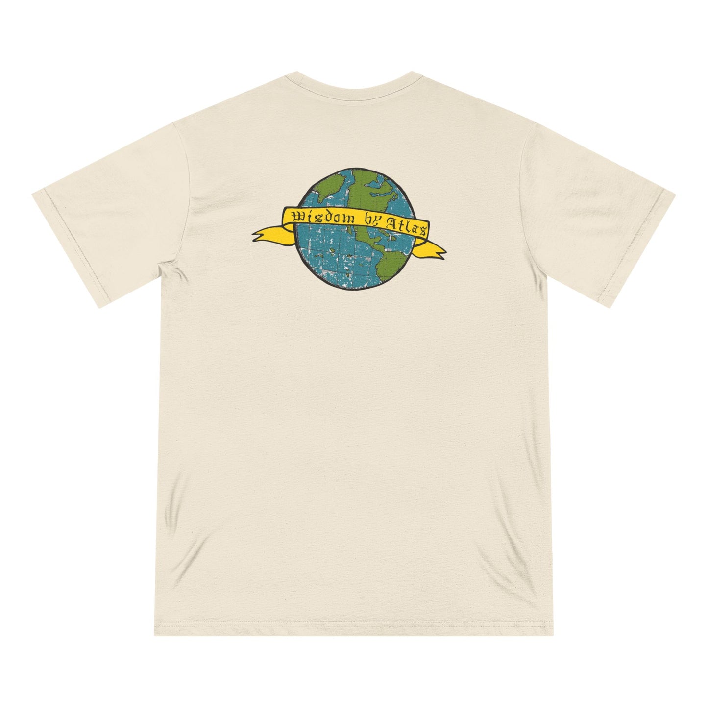 Organic Staple T-Shirt — Earth Love Graphic Tee with Rainbow & 'We're In It' Back Print